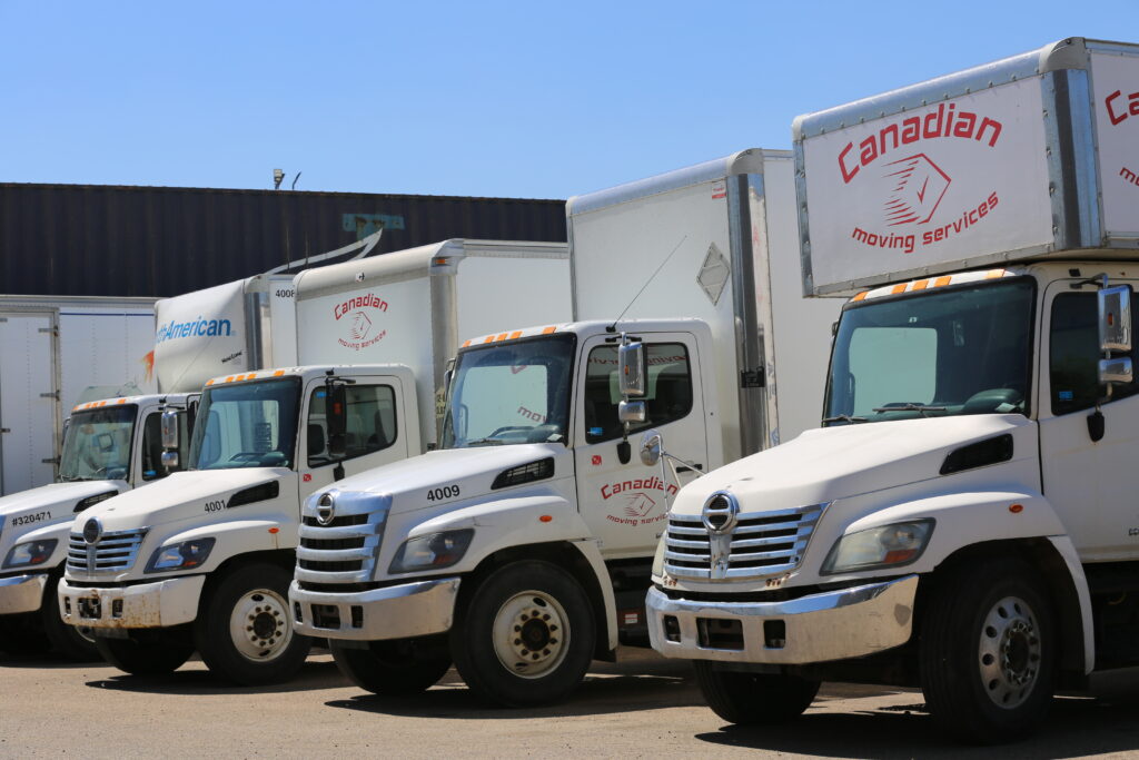 A collection of Canadian moving service truck
